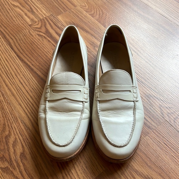 J. Crew Shoes Jcrew White Penny Loafers 75 Poshmark